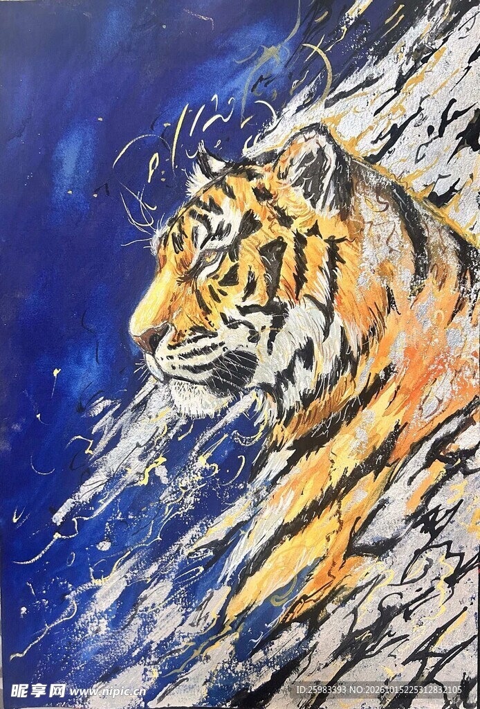 老虎插画