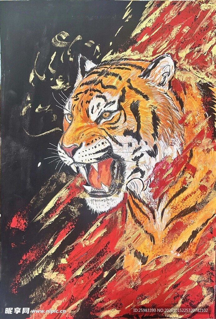 老虎插画