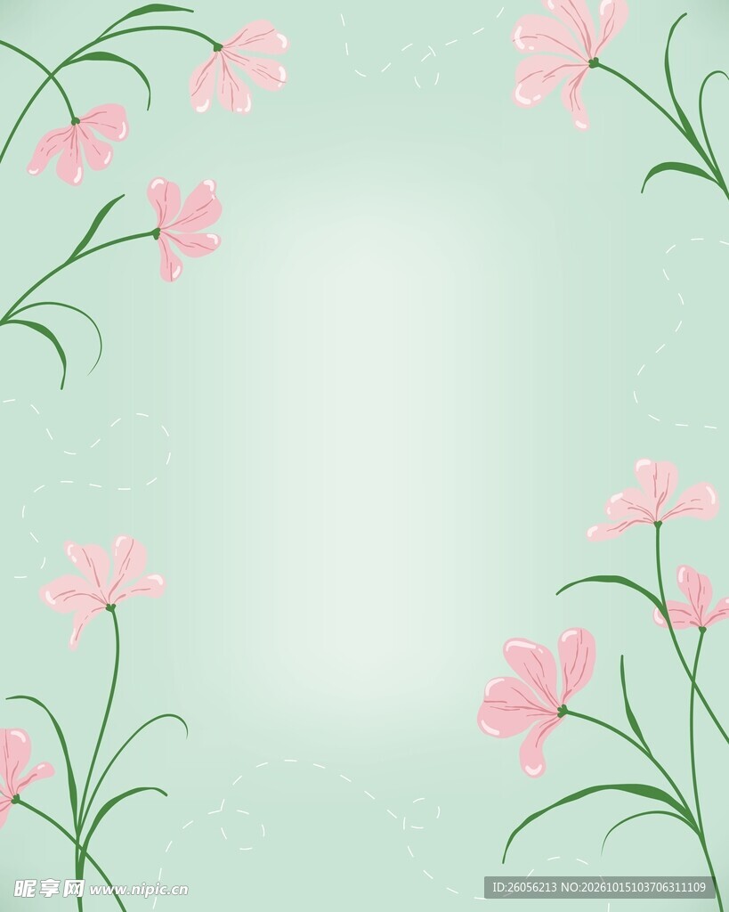 清新花卉背景