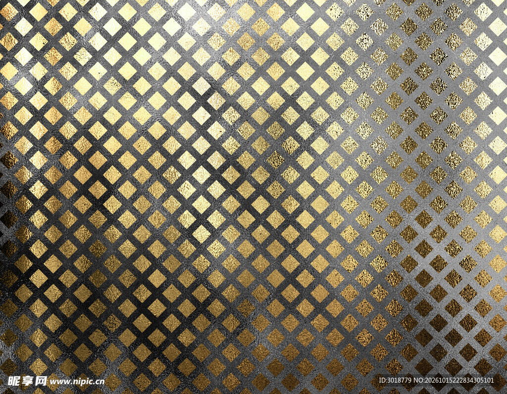 金色菱格渐变质感背景