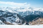 冬日雪山自然风光