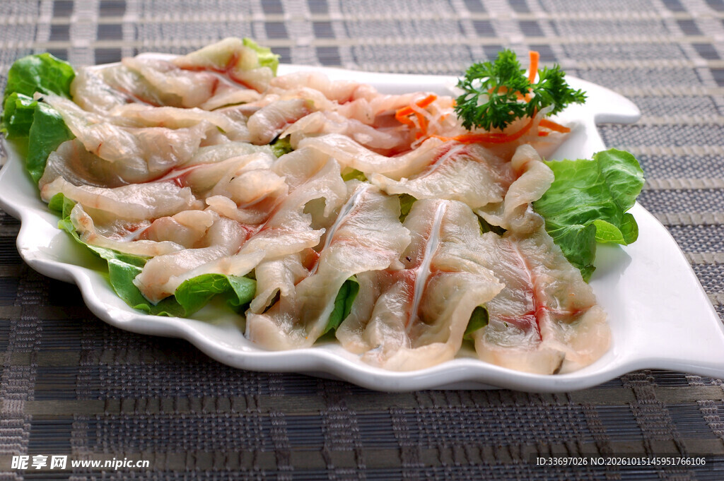 火锅鲜鱼片食材