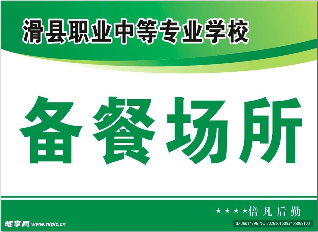 备用场所指示牌