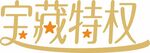 宝特权艺术字标识