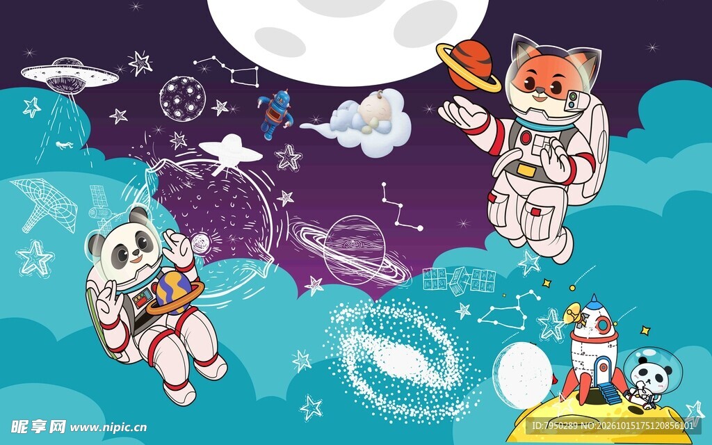 动物宇航员太空漫游