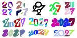 2027 创意字体
