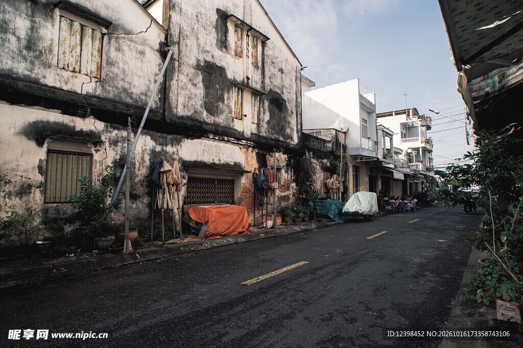 老城旧街街景