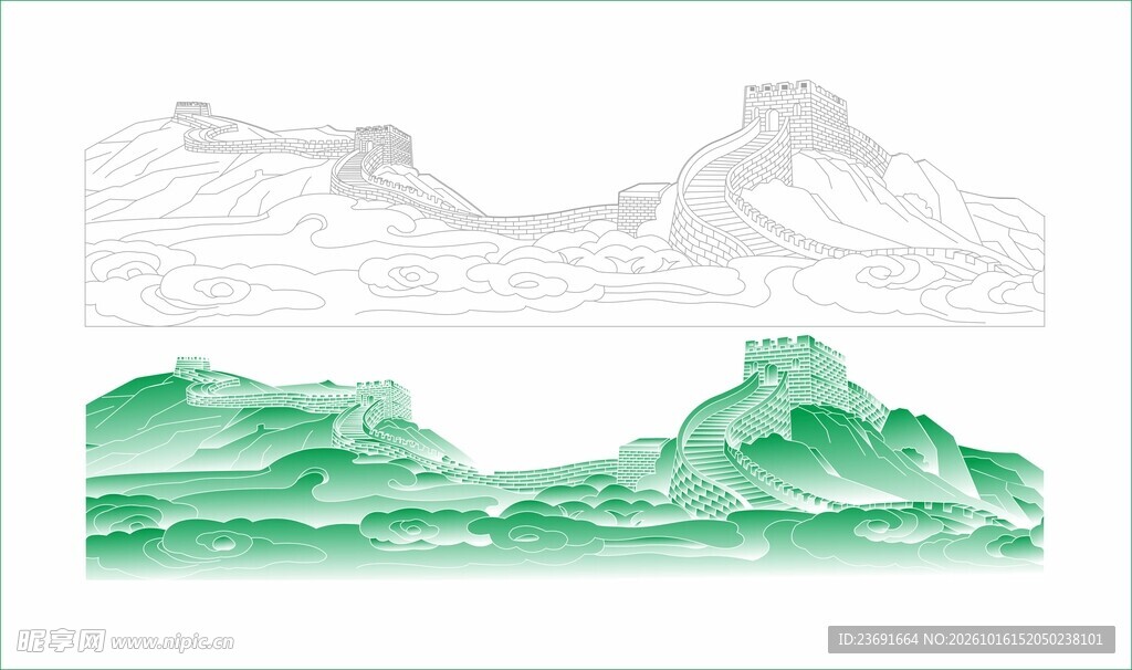 长城矢量素材
