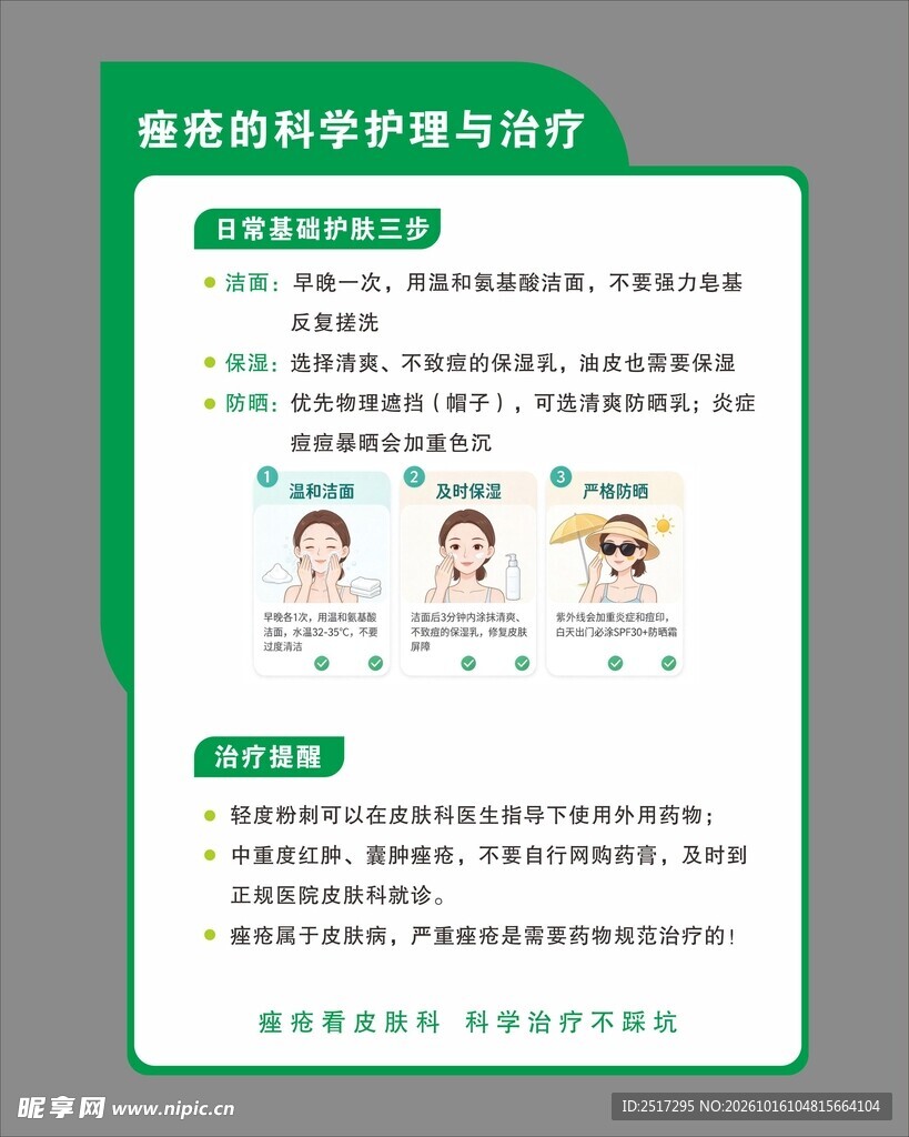 痘痘科学护理与治疗科普