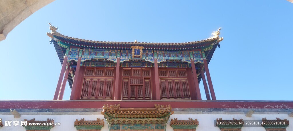 中式古建飞檐楼阁