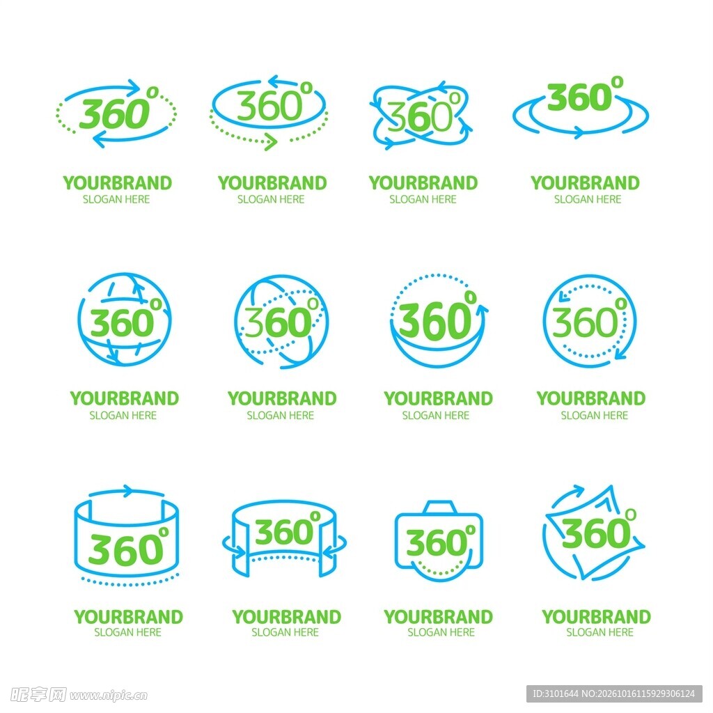 360度全景图标