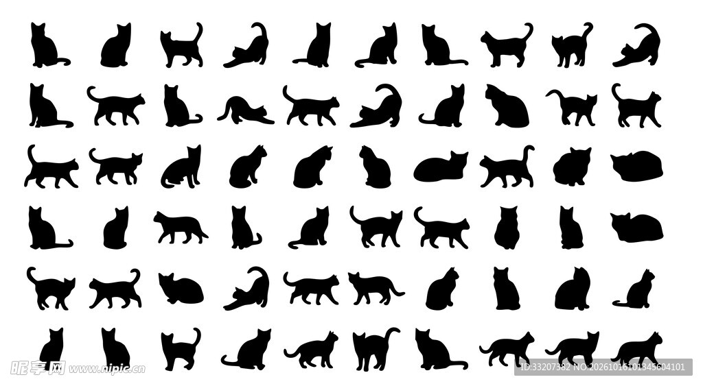猫咪剪影合集