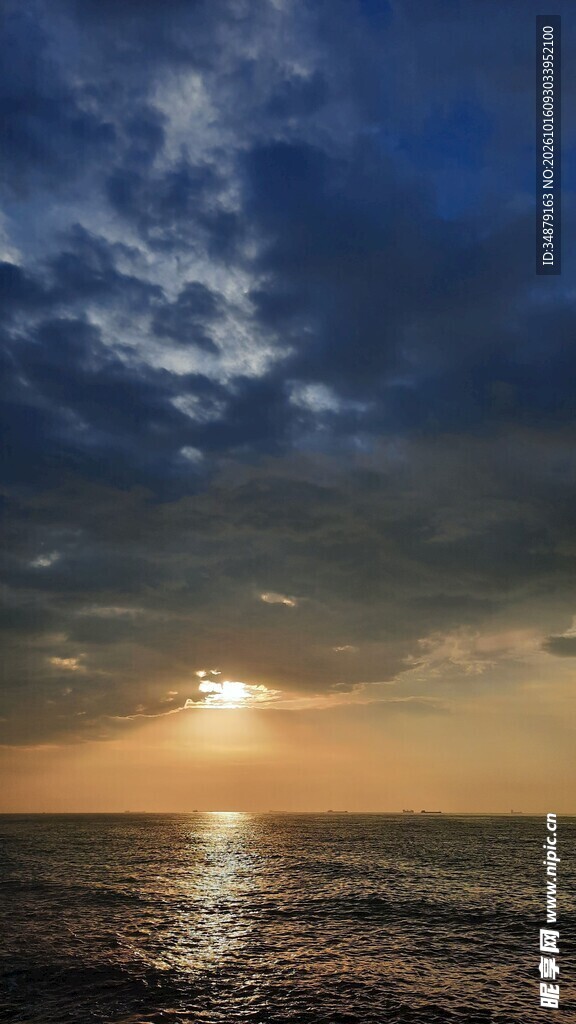海上日落黄昏美景