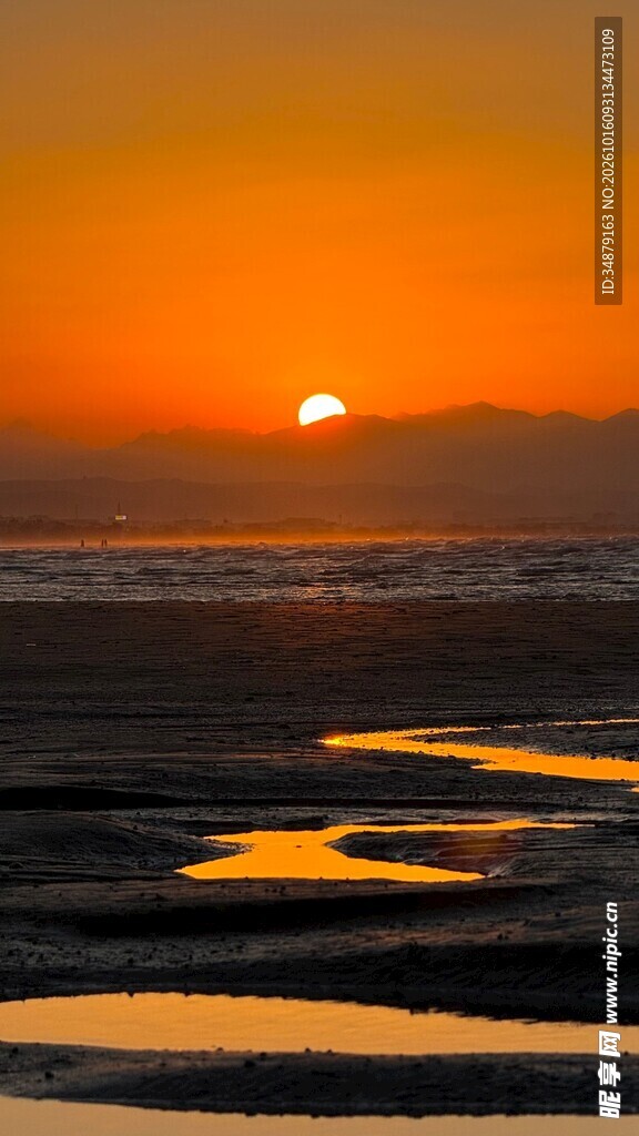 海上日落唯美风光