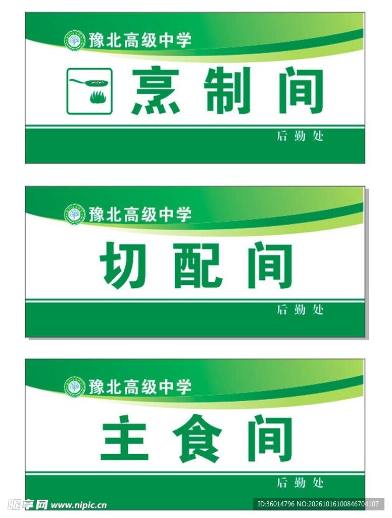 分区指示牌
