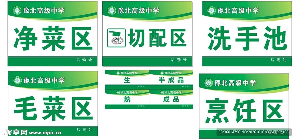 分区指示牌