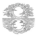 日月祥云纹样