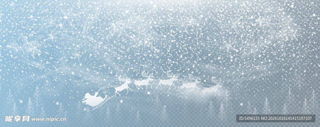 圣诞雪景背景