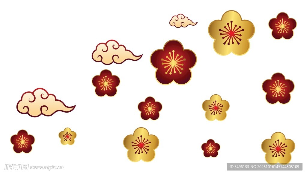 国风梅花素材