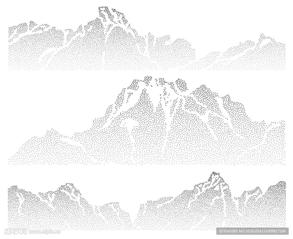点状山水背景