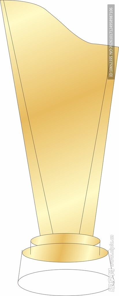 金色卡通奖杯