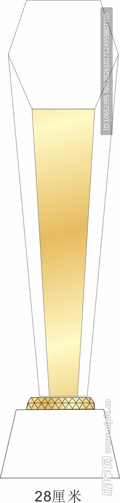 金色水晶奖杯
