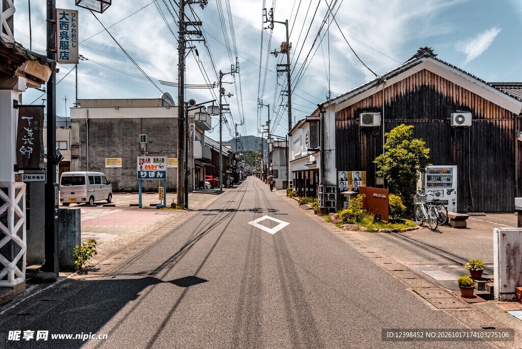 日本小镇街道风光
