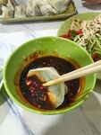 蘸料水饺家常美食