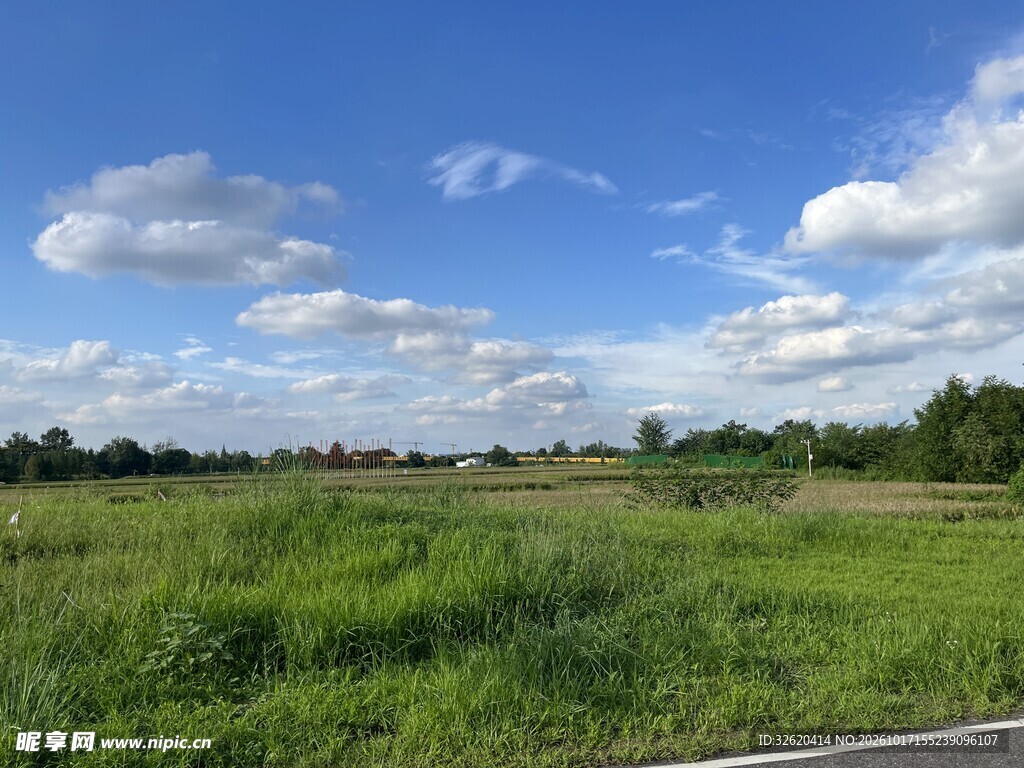 郊野晴空绿地风光
