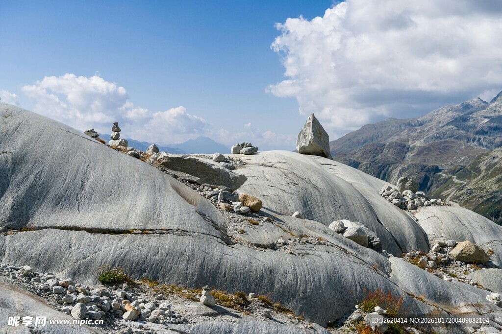高山冰川自然风光