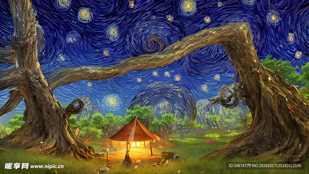 星空油画
