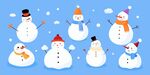 卡通雪人合集