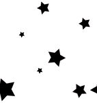 散落黑色五角星装饰元素