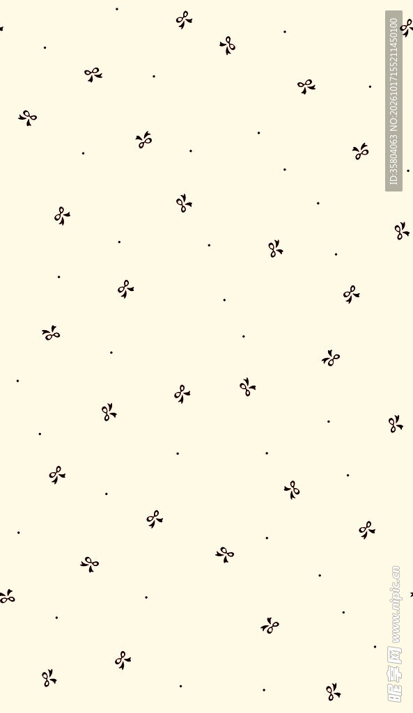 米黄素雅小碎花暗纹底纹