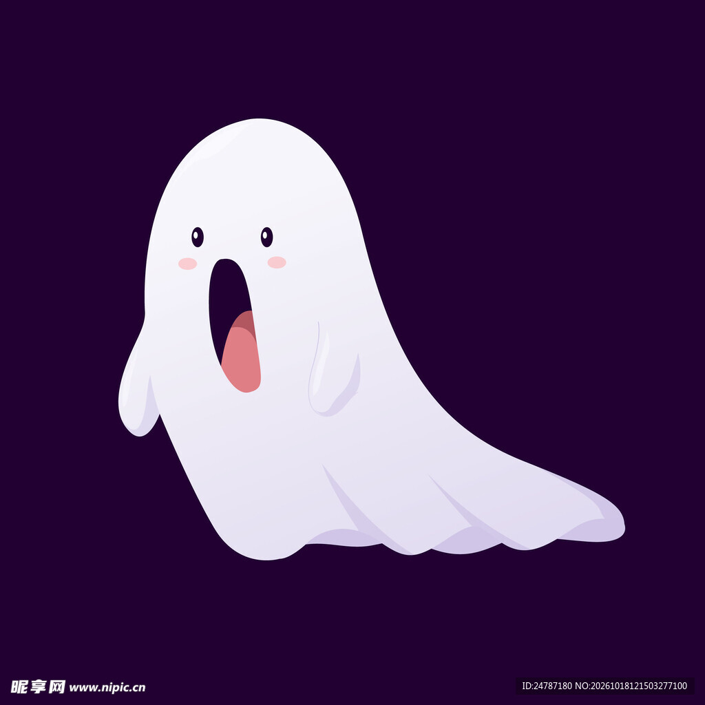 可爱卡通小幽灵