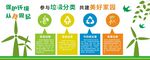 垃圾分类环保文化墙背景墙海报