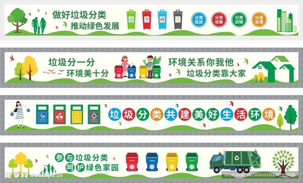 垃圾分类环保宣传文化墙