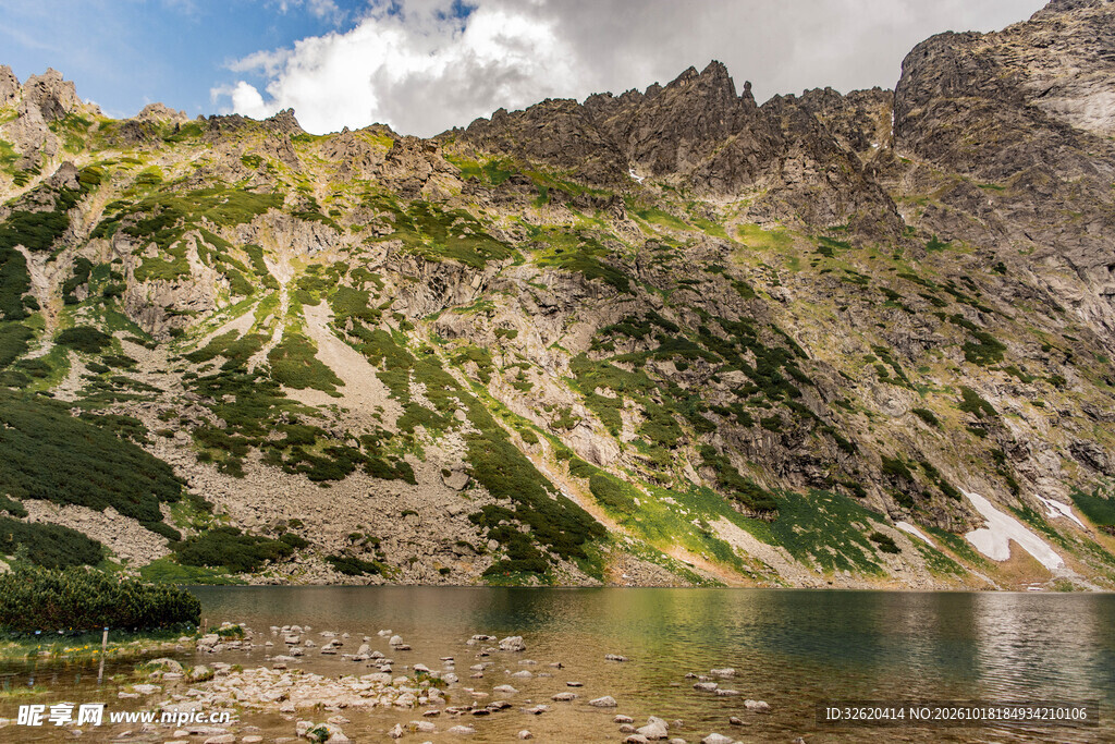 高山湖泊山野风光