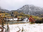 磐羊湖雪景