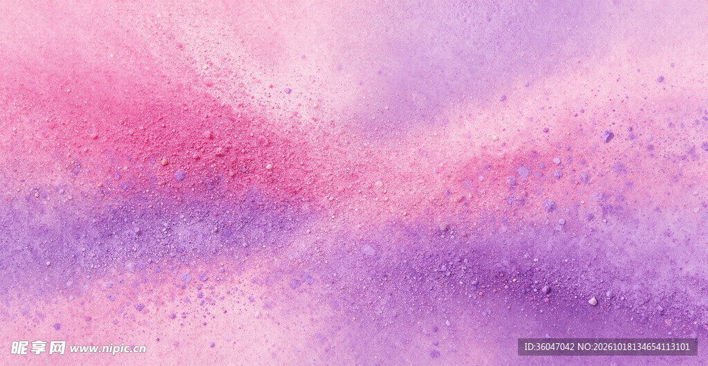 粉紫水彩晕染背景