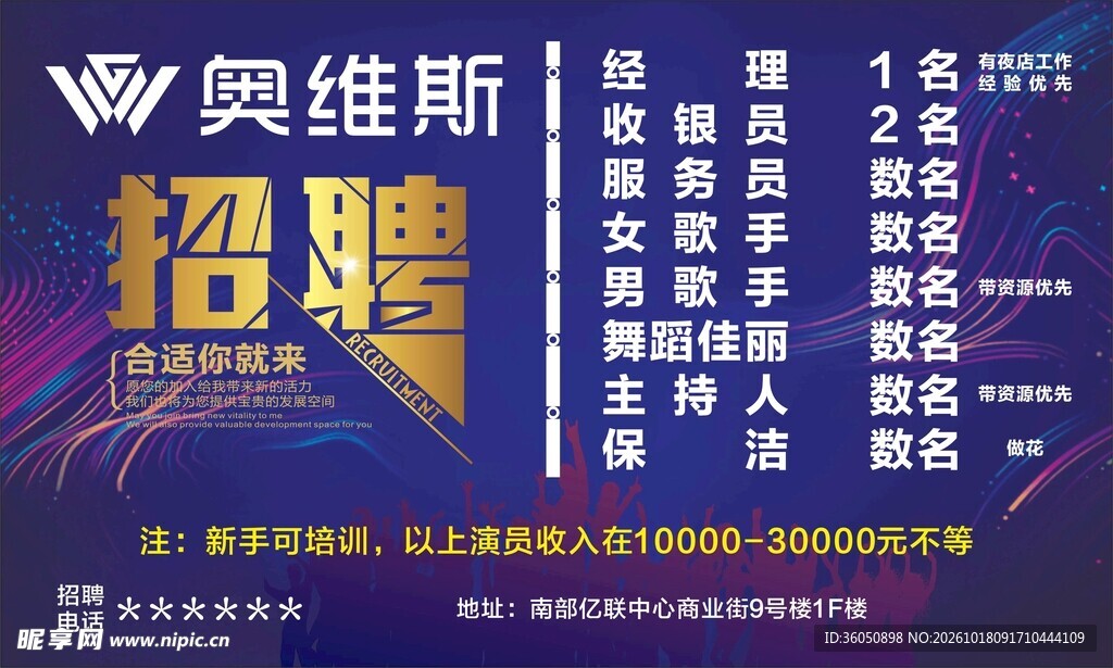 酒吧招聘