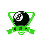 星期吧台球logo