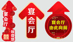 宴会 婚宴  指向牌