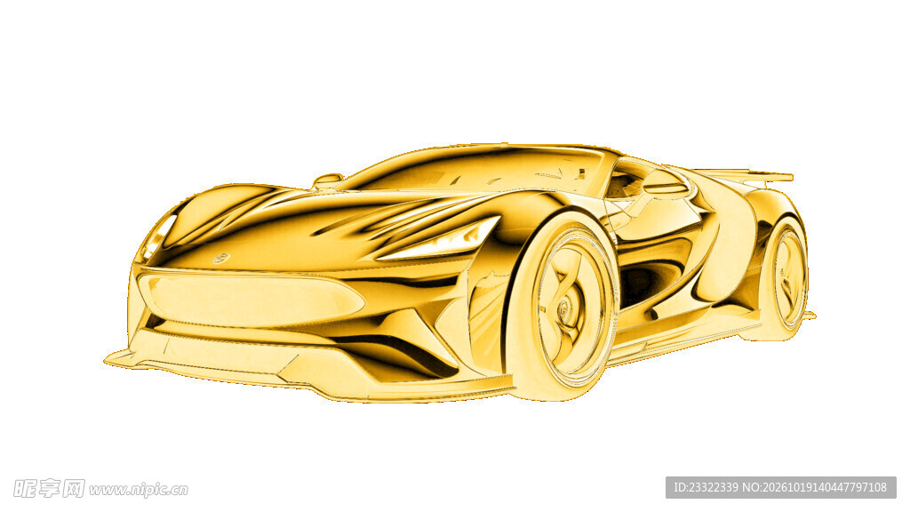 金色跑车