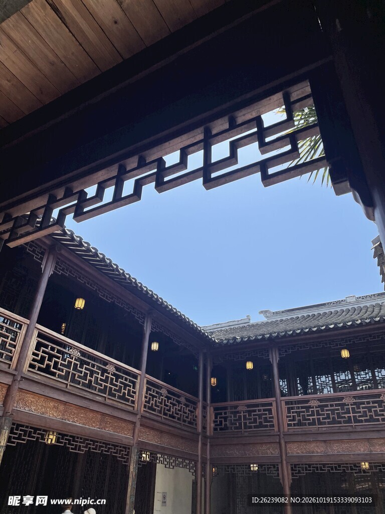 中式古建筑天井