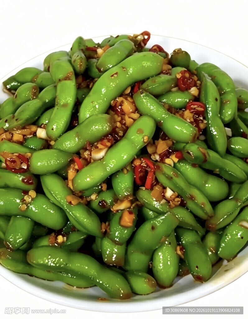 蒜香麻辣毛豆