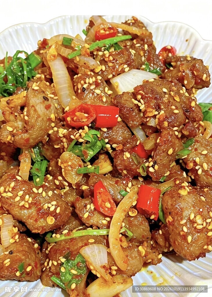 香辣孜然炒肉