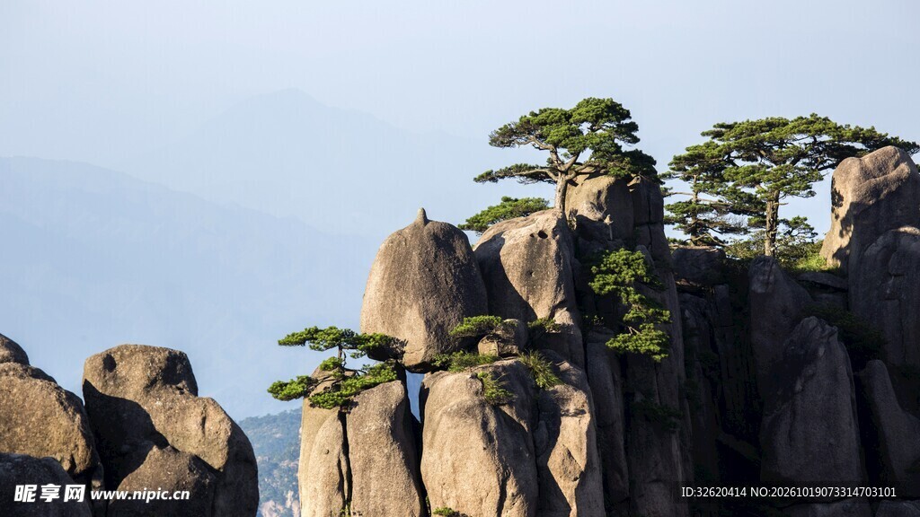 黄山奇松怪石胜景