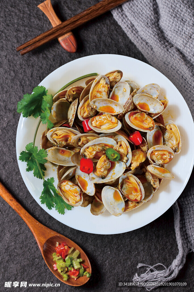 辣炒花蛤