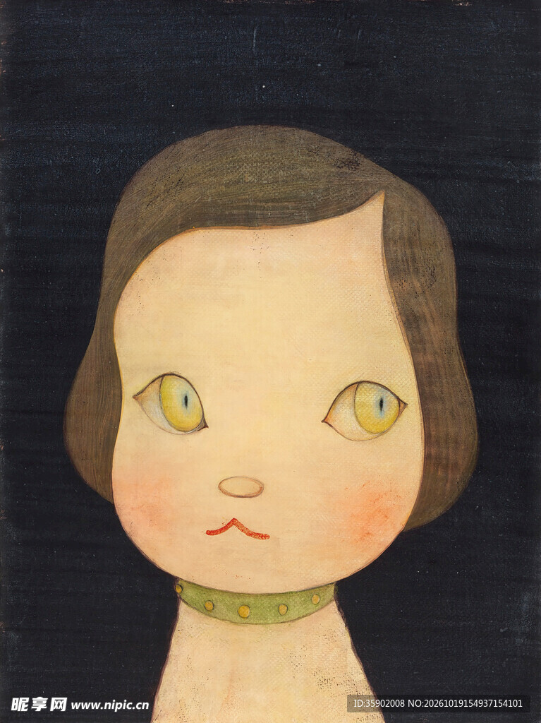 猫系少女卡通肖像